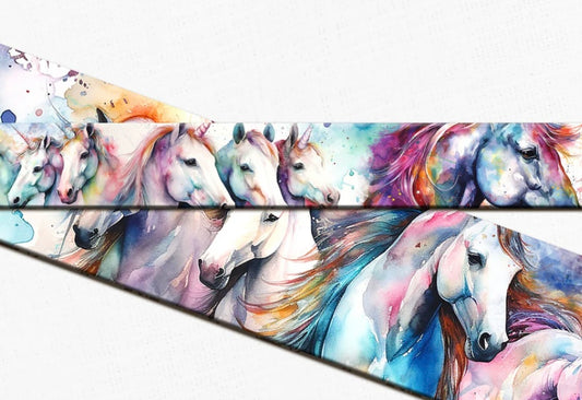 Unicorn UV printed Biothane Collar