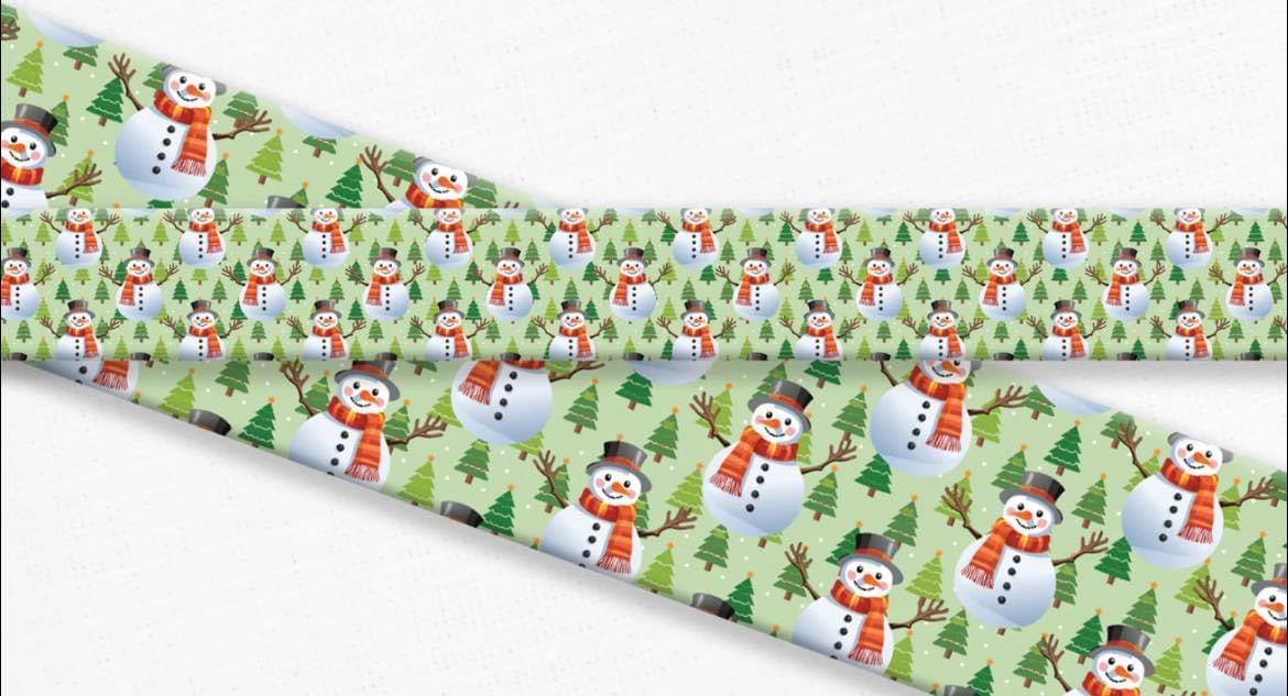 Christmas Snowmen Biothane Collar